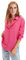 Trendyol Camisa Tejida con Cuello estándar básico para Mujer, Fucsia, 40