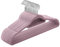 SONGMICS Velvet Hangers, Set of 20 Clothes Coat Hangers, Non-Slip, with Tie Bar and 360° Swivel Hook, Space-Saving, 0.6 cm Thick, 43.5 cm Long, for Dresses Trousers, Pale Purple CRF020GP20