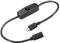 PATIKIL Micro USB Cavo con Su Off Alimentazione Interruttore, 1ft Maschio a Femmina Estensione Connettore per LED Strisce USB Ventola, Nero