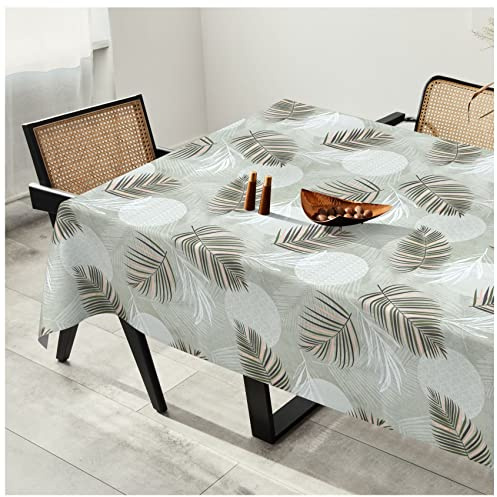 Wachstuchtischdecke Wachstuch Tischdecke abwaschbar Wachstischdecke Plastik-Tischdecken Premium Prägung Gartentischdecke Splenditex 100x140cm Schnittkante Tropic