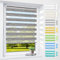 Doppelrollo klemmfix ohne Bohren & mit Bohren, 70x200cm (BxH) Marmor-Grau, 3-in-1 Duo Rollo für Fenster & Tür, Fensterrollo innen lichtdurchlässig & verdunkelnd, Klemmrollo Rollos Sonnenschutz
