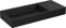 Clou Mini Wash Me Waschbecken ohne Hahnloch 45x19x7 cm Matt Schwarz