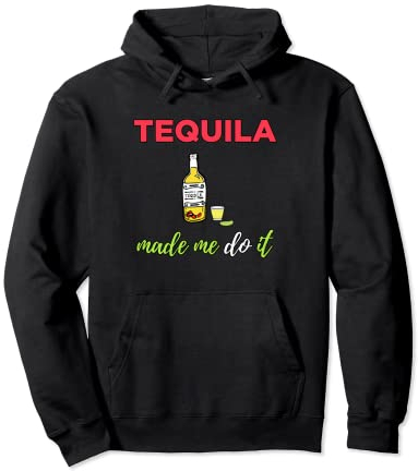Lustiger Tequila-Liebhaber, Flasche mit Wurm, Schnapsglas Pullover Hoodie