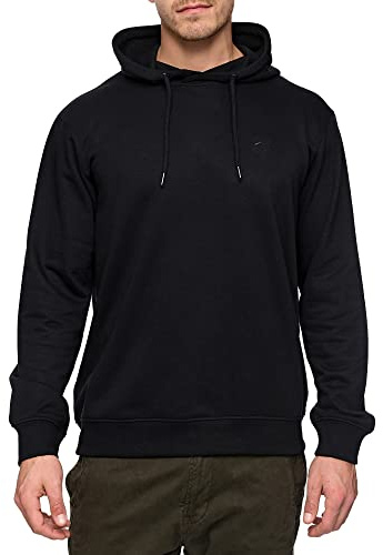 Indicode Herren Simpson Kapuzenpullover Langarm Sweatshirt mit Kapuze | Klassischer Pullover mit weicher Sweatqualität, Kapuzenpullover, Sweatshirt, Freizeitpullover, Basic Hoodie für Männer