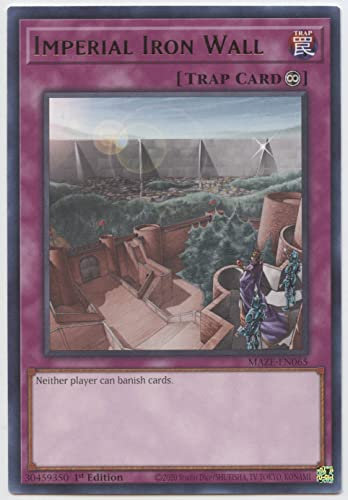 YU-GI-OH! Imperial Iron Wall - MAZE-EN065 - Rare - 1st Edition