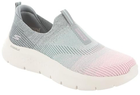 Skechers Go Walk Flex Cali Sunset, Scarpe da Ginnastica Donna, Grigio Multicolore, 37.5 EU