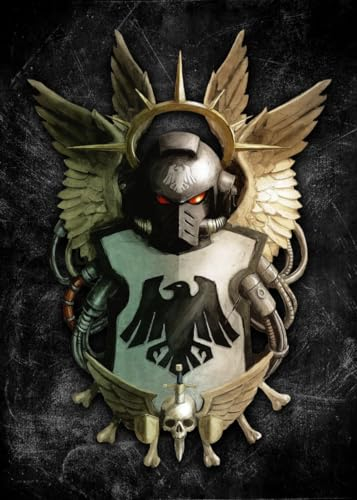 Displate Offiziell Warhammer MetallPoster Magnetische Befestigung Inklusive Lizenziert Bilder Hochwertiges Poster Warhammer 40,000 Emblems - Raven Guard 45 cm x 32 cm