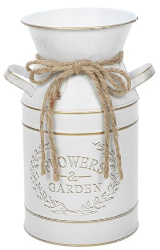 Vase Seau en Étain Vase À Fleurs Vintage Décor Vintage Pot De Fleur Pichet d'eau Cruche d'eau Planteur De Fleurs Cruche De Ferme e De Fleur Fer Galvanisé