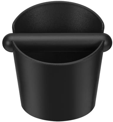 MumdoYAL Coffee knock box, Contenedor de posos de café,Contenedor de golpe de café, accesorios cafe,barista accesorios,con barra de golpeo removible especial que absorbe el ruido