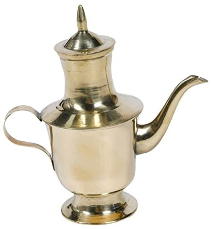 LABRIMP Jarra De Cobre Budista 14cm Olla De Ofrenda Decorativa Material Antiguo Multifuncional Para Decoración Del Hogar Adecuado Para y Ceremonias