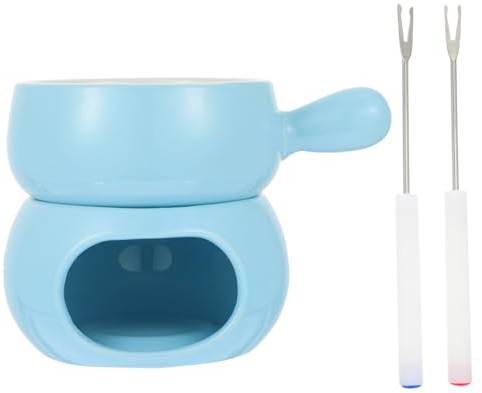 COLLBATH Olla para Fondue Calefactora Queso Chocolate Artesanía Exquisita Amplia Aplicación Color Aleatorio