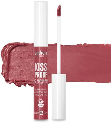Andreia Professional No Transfer Liquid Lipstick Matte Longlasting - Kiss Proof Smudge-free Vitamin E Enriched Formula, 100% Vegan - Colour 24 Pink Dahlia - 8ml