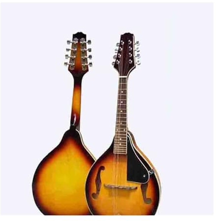 String Instrument Treble Eight String Mandolin Musical Instrument Mandolin Orange Durable(Orange)