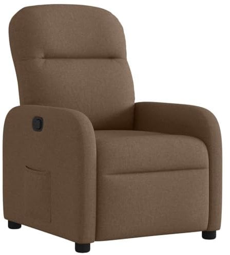 vidaXL Relaxsessel Braun Stoff, Sessel, TV Sessel, Sessel verstellbar, Fernsehsessel, TV-Sessel, Fernsehsessel verstellbar, Sofasessel, Liegesessel