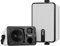 Inwa Enceintes Extérieures Bluetooth, Haut-Parleur Mural étanche IPX5, Synchronisation sans Fil Jusqu'à 100 Haut-parleurs (Paire, Sync Speaker, 250W Puissance de crête, Télécommande: Deux Modes)
