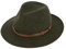 fiebig Dover Traveller Wollfilzhut | Crushable & Waterproof Filzhut mit Ledergarnitur | Outdoor Hat (59-L, Olivgrün-Melange)