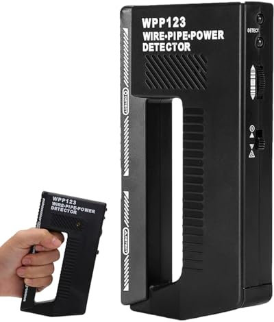 Detector de cables en las paredes, detector de metales para escáner de pared, detector de cables eléctrico en la pared, 2 modos de alarma, escáner de pared multifunción con asa, detector de pernos