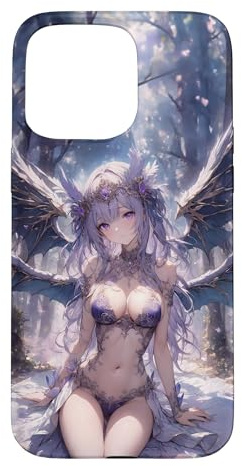 Hülle für iPhone 15 Pro Max Anime Girl Hülle Süßes Kawaii Waifu japanisches Anime