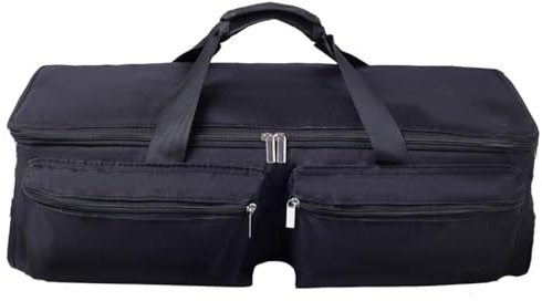 BEISUOSI Carrying Bag Compatible with Cricut Explore Air and Maker, Tote Bag Compatible with Cricut Explore Air, Silhouette Cameo 4 and Supplies (Bag Only) (Black, bagonly)