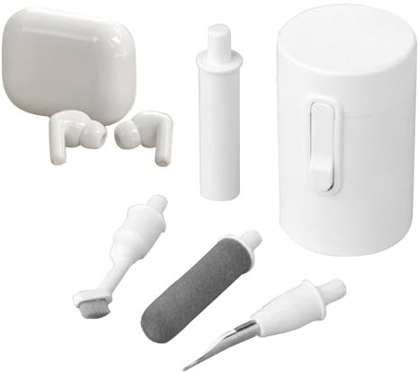 Reinigungsset, Ladeanschlussreiniger, Earbud Cleaning Brush, tragbares Werkzeug, Staubentfernung und Detailing mit weichen Borsten für Smartphone, Wireless Earbuds, Headset, Tablet,