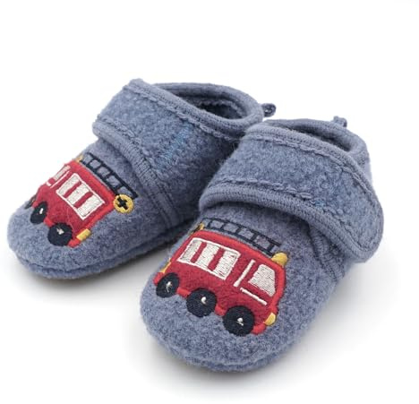 maximo Lauflernschuhe Feuerwehr Anti-Rutsch-Sohle, Klettverschluss