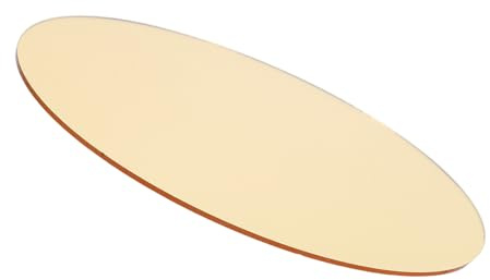 Lurrose Plateaux Décoratifs Ronds en Acrylique Miroir Doré 15 Cm Diamètre Épaisseur 1,5 Mm, Lot de 4 Pièces pour Décoration Mariage, Présentoir Bijoux et Centre de Table Élégant