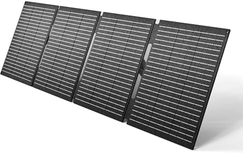 MARBERO Panneau Solaire Pliable 100W IP68 Étanche, Chargeur Solaire 20V pour Station d'Énergie, Sortie Type-C, USB & DC, Efficacité >22% – Pour Camping, Camping-Car, Maison, Panne de Courant