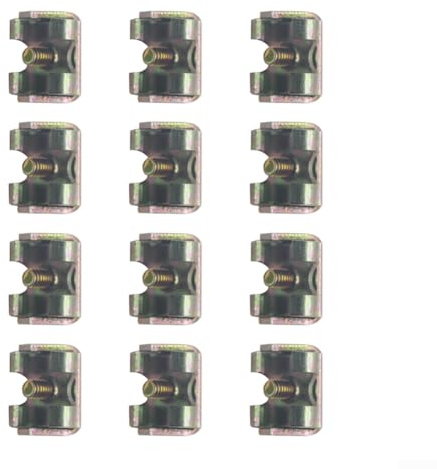 YJDOORPLAY 12pcs Heavy Duty Fan Screw Buckles, Iron Mesh Cover Fixing Clips for Industrial Floor Fans, Secure ing Hardware for Large Fan Grille Protection