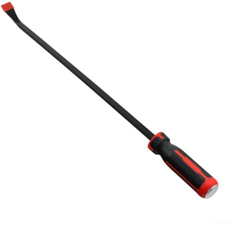 Lot de 4 pieds-biche robustes en acier au chrome vanadium avec poignée à capuchon plus épais | 4 pièces à bout coudé pour barres pour démontage automobile | Plinthe (61 cm)