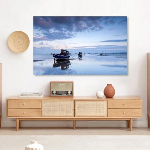 Copertina per TV, For schermi piatti/curvi, stampa blu(Ocean1,49-52inch)
