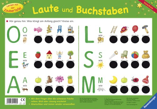 Laute und Buchstaben: Vorschule (Lernen mit der Zaubertafel)