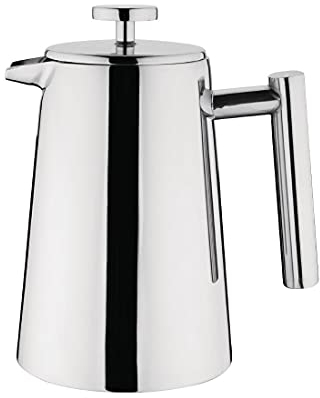 Olympia Insulated Art Deco Stainless Steel Cafetiere 350ml / 3 Cup - Double-walled, Mirror Finish U072