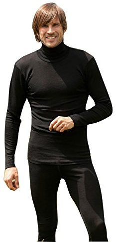 Rolli für Damen u. Herren, Wolle Seide, Engel Natur, Gr. 50/52, Schwarz