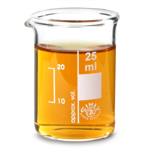 GLASS MEASURING BEAKER 25ML