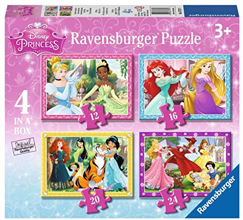 Ravensburger Disney Princess 4 in Box Jigsaw Puzzles for Kids Age 3+