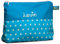Waschtasche Sterne mit Namen, Kosmetiktäschchen personalisiert, Waschbeutel, Kinderbeutel, Reisebeutel, Kosmetiktasche Kinder (1012_97 türkis)