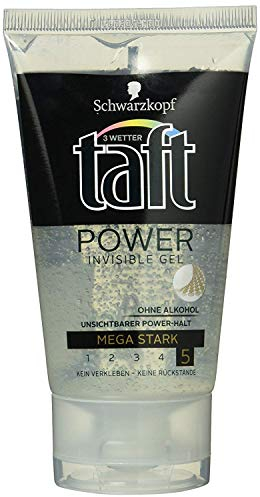 Schwarzkopf 3 Wetter Taft Gel Power Invisible mega starker Halt 5, 150 ml
