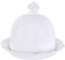 Kuchenplatte Porzellan Haube Kuchenglocke Weiss Käseglocke Shabby Chic cw144 Palazzo Exclusiv