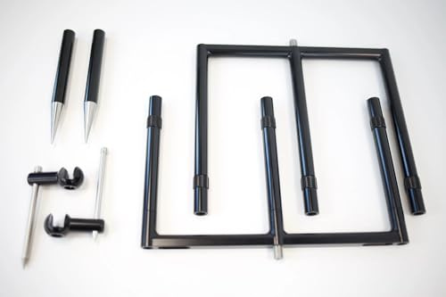Korda Singlez 2-Rod Buzzbar, Edelstahl Rutenhalter, Schwarz, 6.5 Zoll | stabile Edelstahlstange, zwei Aufnahmen für Uprights, schneller Aufbau, sicherer Halt, passgenaues Singlez System