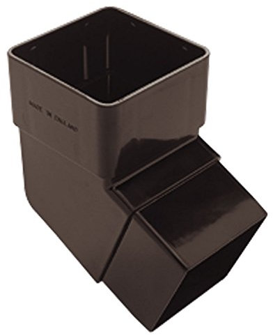 Black Square Guttering and Downpipe - Gutter and Pipe Fittings - Offset Pipe Bend 112 Degree