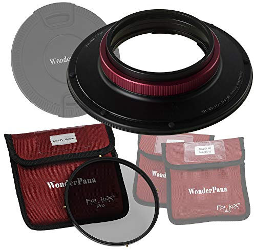 WonderPana FreeArc 145 mm CPL Kit kompatibel mit Olympus 7-14 mm f/2.8 M.ZUIKO Digital ED PRO Micro Four Thirds Mount Objektiv