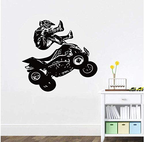 Wandtattoo Atv Quad Bike Quadrocycle Race Motor Allrad Extreme Sport Bike Racing Fahrer Vinyl Wandaufkleber Raumdekor