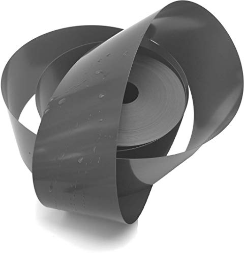 Sorton - Flexible Rasenkante Kunststoff, Beeteinfassung Rund - Beetumrandung PVC, Blumenbeet Umrandung unsichtbar - Rasen und Beetbegrenzung hergestellt aus altplastik (10 cm x 10 Meter, Grau)