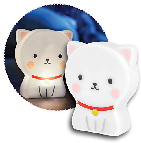 Reer lumilu Cute Friends Cat, süßes Katzen-Nachtlicht, tolles Taufgeschenk, Geburtstags-Geschenk für Jungen und Mädchen 52320 weiß