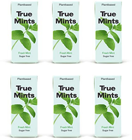 True Mints - 6er SET | FRISCHE MINZE | Pfanzliche und zuckerfreie Pastillen, 6 x 13g, 78 g