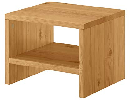 Erst-Holz Nachttisch Beistelltisch modern Kiefer massiv in Eicheton gebeizt 90.20-K5E