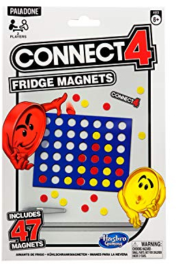 Paladone Connect 4 Fridge Magnet Game, Includes 47 Refrigerator Magnets