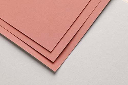 Clairefontaine 696090C - Packung (mit 5 Zeichenbögen Pastelmat, DIN A3, 360 g, ideal für Trockentechniken und Pastell) Rosa