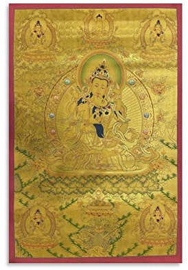 Vajrasattva Shakti mit Vajradhara Buddhismus Religion Meditationsposter Wandkunst Poster Geschenke Schlafzimmer Heimdekoration Bild Leinwand Gemälde Poster 50 x 75 cm