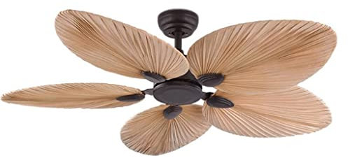 VNABO Ceiling Fan with Lights European Ceiling Fans Dining Room Bedroom Palm Fan Light Living Room Hotel Hanging Fan Lamp Ceiling Fans for Bedroom Study